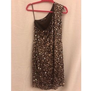 Adrianna Papell one shoulder dress